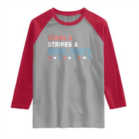 Stars Stripes And Equal Rights Raglan Shirt 4th Of July Women's Rights - Wonder Print Shop