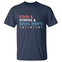 Stars Stripes And Equal Rights T Shirt 4th Of July Women's Rights - Wonder Print Shop