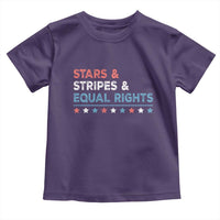 Stars Stripes And Equal Rights Toddler T Shirt 4th Of July Women's Rights - Wonder Print Shop