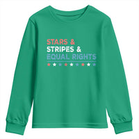 Stars Stripes And Equal Rights Youth Sweatshirt 4th Of July Women's Rights - Wonder Print Shop