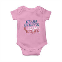 Stars Stripes And Equal Rights Baby Onesie 4th Of July Liberal American - Wonder Print Shop