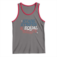 Stars Stripes And Equal Rights Tank Top 4th Of July Liberal American - Wonder Print Shop