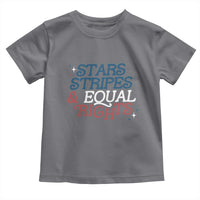 Stars Stripes And Equal Rights Toddler T Shirt 4th Of July Liberal American - Wonder Print Shop
