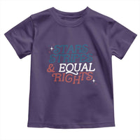 Stars Stripes And Equal Rights Toddler T Shirt 4th Of July Liberal American - Wonder Print Shop