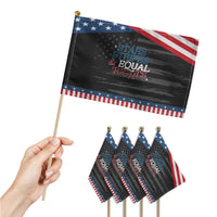 Stars Stripes And Equal Rights Patriotic Handheld Flag 4th Of July Liberal American