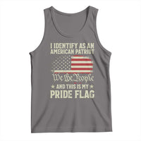 Funny I Identify As An American Patriot And This Is My Pride Flag Tank Top - Wonder Print Shop