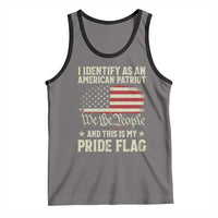 Funny I Identify As An American Patriot And This Is My Pride Flag Tank Top - Wonder Print Shop
