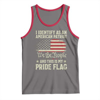 Funny I Identify As An American Patriot And This Is My Pride Flag Tank Top - Wonder Print Shop