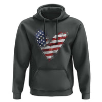 4th of July American Flag Heart USA Patriotic Hoodie - Wonder Print Shop
