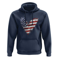 4th of July American Flag Heart USA Patriotic Hoodie - Wonder Print Shop