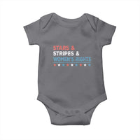 Stars Stripes And Women's Rights Baby Onesie 4th Of July Equal Rights - Wonder Print Shop