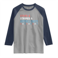 Stars Stripes And Women's Rights Raglan Shirt 4th Of July Equal Rights - Wonder Print Shop