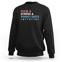 Stars Stripes And Women's Rights Sweatshirt 4th Of July Equal Rights - Wonder Print Shop