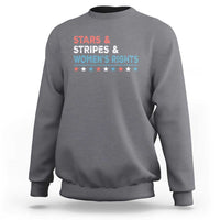 Stars Stripes And Women's Rights Sweatshirt 4th Of July Equal Rights - Wonder Print Shop