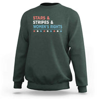 Stars Stripes And Women's Rights Sweatshirt 4th Of July Equal Rights - Wonder Print Shop