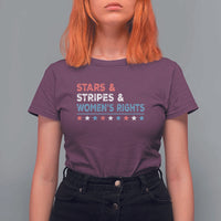 Stars Stripes And Women's Rights T Shirt For Women 4th Of July Equal Rights - Wonder Print Shop