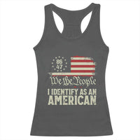 Funny 8647 I Identify As An American Racerback Tank Top American Flag - Wonder Print Shop
