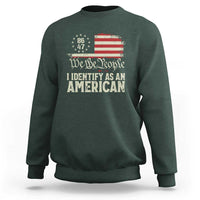 Funny 8647 I Identify As An American Sweatshirt American Flag - Wonder Print Shop