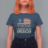 Funny 8647 I Identify As An American T Shirt For Women American Flag - Wonder Print Shop