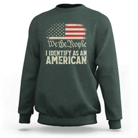 Funny I Identify As An American Sweatshirt 4th Of July American Flag - Wonder Print Shop