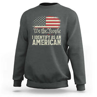 Funny I Identify As An American Sweatshirt 4th Of July American Flag - Wonder Print Shop