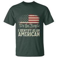 Funny I Identify As An American T Shirt 4th Of July American Flag - Wonder Print Shop