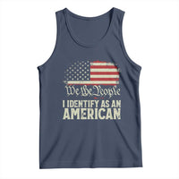 Funny I Identify As An American Tank Top 4th Of July American Flag - Wonder Print Shop