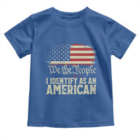 Funny I Identify As An American Toddler T Shirt 4th Of July American Flag - Wonder Print Shop