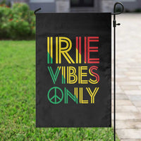 Irie Vibes Only Garden Flag Rasta Reggae Roots Flag Music - Wonder Print Shop