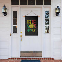 Irie Vibes Only Garden Flag Rasta Reggae Roots Flag Music - Wonder Print Shop