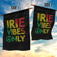 Irie Vibes Only Garden Flag Rasta Reggae Roots Flag Music - Wonder Print Shop