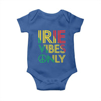 Irie Vibes Only Baby Onesie Rasta Reggae Roots Flag Music - Wonder Print Shop