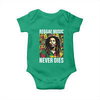 Legend Bob Baby Onesie Reggae Music Never Dies Rasta - Wonder Print Shop