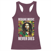 Legend Bob Racerback Tank Top Reggae Music Never Dies Rasta - Wonder Print Shop