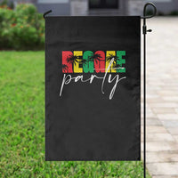Reggae Party Garden Flag Rastafari Jamaican Palm Tree Music - Wonder Print Shop