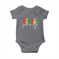 Reggae Party Baby Onesie Rastafari Jamaican Palm Tree Music - Wonder Print Shop