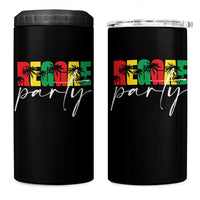 Reggae Party 4 in 1 Can Cooler Tumbler Rastafari Jamaican Palm Tree Music - Wonder Print Shop