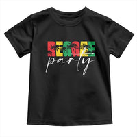 Reggae Party Toddler T Shirt Rastafari Jamaican Palm Tree Music - Wonder Print Shop