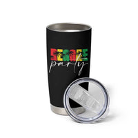 Reggae Party Tumbler Cup Rastafari Jamaican Palm Tree Music - Wonder Print Shop