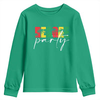 Reggae Party Youth Sweatshirt Rastafari Jamaican Palm Tree Music - Wonder Print Shop