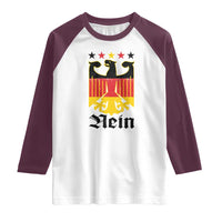 Funny German Eagle Raglan Shirt Vintage Nein No Germany Souvenir Oktoberfest - Wonder Print Shop