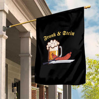 Funny Frank & Stein Garden Flag German Beer Drinking Oktoberfest Sausage - Wonder Print Shop