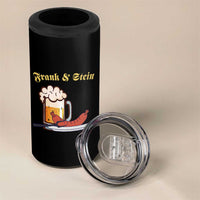 Funny Frank & Stein 4 in 1 Can Cooler Tumbler German Beer Drinking Oktoberfest Sausage - Wonder Print Shop