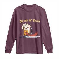 Funny Frank & Stein Long Sleeve Shirt German Beer Drinking Oktoberfest Sausage - Wonder Print Shop