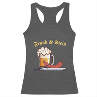 Funny Frank & Stein Racerback Tank Top German Beer Drinking Oktoberfest Sausage - Wonder Print Shop