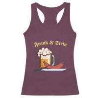 Funny Frank & Stein Racerback Tank Top German Beer Drinking Oktoberfest Sausage - Wonder Print Shop