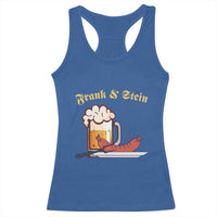 Funny Frank & Stein Racerback Tank Top German Beer Drinking Oktoberfest Sausage - Wonder Print Shop
