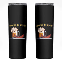 Funny Frank & Stein Skinny Tumbler German Beer Drinking Oktoberfest Sausage - Wonder Print Shop