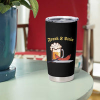Funny Frank & Stein Tumbler Cup German Beer Drinking Oktoberfest Sausage - Wonder Print Shop