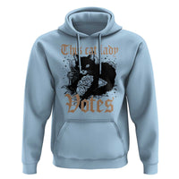 This Cat Lady Votes Hoodie Black Cat For Harris This Cat Lady Votes Vintage Roses - Wonder Print Shop
